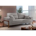 Ver imagem 2 de Sofá 4 Lugares Living Linho M-130 Martins Cinza