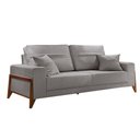 Ver imagem 1 de Sofá 4 Lugares Living Linho M-130 Martins Cinza