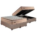 Ver imagem 1 de Cama Box Baú Queen: Colchão Molas Paropas MasterPocket Ensacadas Eco Bamboo + Base CRC Courano Clean