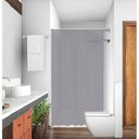 Ver imagem 1 de Cortina Box de Tecido Poliéster com Gancho:cinza