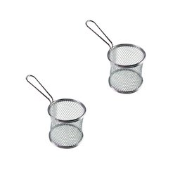 Kit 2 Cesta para Servir Porções Batata Frita Frango Salgados Hamburgueria Festa - 1