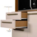 Ver imagem 5 de Bancada Cozinha Multiuso Modulado Guarda Louça 3 Porta Mel