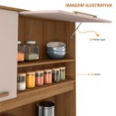 Ver imagem 6 de Bancada Cozinha Multiuso Modulado Guarda Louça 3 Porta Mel