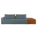 Ver imagem 6 de Sofá Ilha 2 Lugares Living 252cm Modulado para Sala Lary Bouclê Azul K01 - D'Rossi