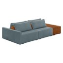 Ver imagem 1 de Sofá Ilha 2 Lugares Living 252cm Modulado para Sala Lary Bouclê Azul K01 - D'Rossi