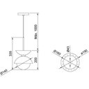 Ver imagem 2 de Pendente Usina 16707/19c Bibelô Anel Cobre Ø190x200mm Globo Leitoso Ø140 E-27 G45