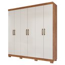 Ver imagem 2 de Guarda Roupa Flex 6 Portas 3 Gavetas Espelho Interior Maya Panan