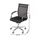 Ver imagem 4 de Cadeira para Escritório Office Roma Baixa Preto - Or Design
