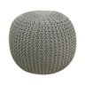 Puff de Tricô 100% Algodão 35x40cm AMIT Bege - 1