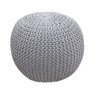 Puff de Tricô 100% Algodão 35x40cm AMIT Bege - 2