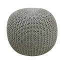 Ver imagem 1 de Puff de Tricô 100% Algodão 35x40cm Amit Bege