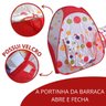 Barraca Infantil Cabana Grande Tenda com Piscina 50 Bolinhas Toca 3 em 1 Importway Bw158 Bw158/bw069 - 6