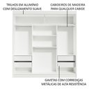 Ver imagem 6 de Guarda-roupa Casal Madesa Reno 3 Portas de Correr com Espelho