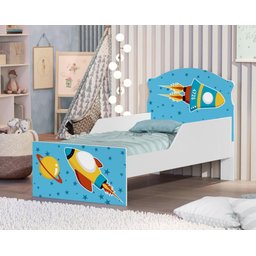 Cama Infantil Foguete Com Colchão - 4