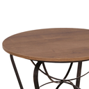 Ver imagem 5 de Conjunto 4 Cadeiras Estofada Floridas e Mesa De Centro com Tampo em Madeira PP