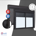 Ver imagem 2 de Janela de Aluminio Veneziana com Persiana Integrada Preto 150x120