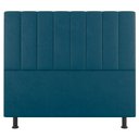 Ver imagem 5 de Kit Cabeceira e Baú Cama Box King Size Cora 195cm Suede Turquesa - Abmaza