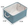 Caixa Cesto Organizador Tecido Lona Resistente 41x32x20cm Marrom - 2