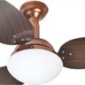 Ventilador de Teto Venti-delta Jet Cobre 3 Pás Tabaco Laqueadas - 4