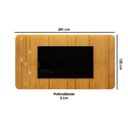 Ver imagem 2 de Painel Home P/ Tv até 75 Polegadas Celine 100% Mdf C/ Led 241x132cm Cedro - Dj Móveis