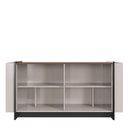 Ver imagem 2 de Aparador Buffet Moderno 4 Portas MDP 160cm Off White Multimóveis