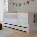 Ver imagem 1 de Berço Cama Sol e Mar Divicar Branco Acetinado