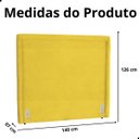 Ver imagem 7 de Cabeceira de Cama Box Estofada 140 Cm Casal Stela Suede