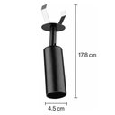 Ver imagem 3 de Kit 8 Spots Luminária Teto Embutir 4x17cm Preto Dital Neo Re