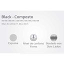 Ver imagem 2 de Colchão Herval Espuma Black 17 DF+Box Gray 138x188
