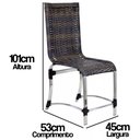 Ver imagem 5 de Conjunto de 8 Cadeiras e Mesa de Jantar Haiti Pedra Ferro