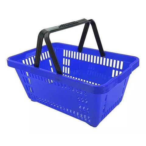 Cesta Plástica de Supermercado/loja Azul