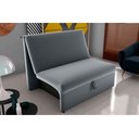 Ver imagem 1 de Sofá Cama Malu Veludo Cinza E425 - Matrix