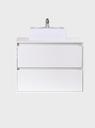 Ver imagem 6 de Gabinete para Banheiro com Cuba e Espelheira com Led 80cm Mdf Branco Dubai - On Móveis