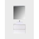 Ver imagem 4 de Gabinete para Banheiro com Cuba e Espelheira com Led 80cm Mdf Branco Dubai - On Móveis
