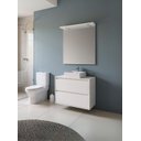 Ver imagem 1 de Gabinete para Banheiro com Cuba e Espelheira com Led 80cm Mdf Branco Dubai - On Móveis
