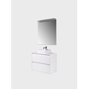 Ver imagem 5 de Gabinete para Banheiro com Cuba e Espelheira com Led 80cm Mdf Branco Dubai - On Móveis
