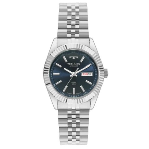 Relógio Technos Masculino Ref: 8205pu/1a Automático Prateado