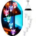 Ver imagem 1 de Pisca Giratório Solar Anjos Decoração de Natal Leds Colorido