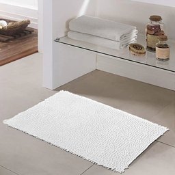 Jogo 3 Tapetes Bolinha Antiderrapante Banheiro 38x58cm Branco - 5 Jogo 3 Tapetes Bolinha Antiderrapante Banheiro 38x58cm Branco - 5