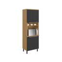 Ver imagem 1 de Paneleiro Itatiaia 4 Portas Grafite New Porto