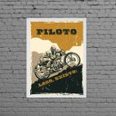 Ver imagem 1 de Quadro Frase Piloto Logo Existo 33x24cm:Madeira branca