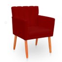 Ver imagem 6 de Kit com 2 Poltronas Cadeiras Elegante Confortável e Reforçada para Sala Carol Suede
