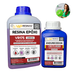Resina Alta Viscosidade Endurecedor Uv Vr175 1,5kg Vipresina - 2