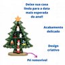 Arvore Natal Madeira Natalina Decoraçao Papai Noel Boneco De Neve Enfeite Ornamentaçao Mesa Estante  - 4