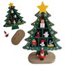 Arvore Natal Madeira Natalina Decoraçao Papai Noel Boneco De Neve Enfeite Ornamentaçao Mesa Estante  - 1
