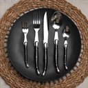 Ver imagem 3 de Faqueiro 30 Peças em Inox Laguiole Kenya Preto