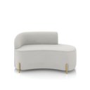Ver imagem 5 de Sofá 2 Lugares Orgânico 140cm Pé Dourado Morgan Veludo D03 - D’Rossi