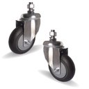 Ver imagem 1 de 2 Rodizio Giratório para Carrinho Supermercado 4 Pol. Espiga