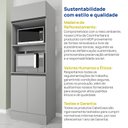 Ver mais imagens de Torre Quente 3 Portas 2 Nichos 70cm Nara CabeCasa MadeiraOriginals