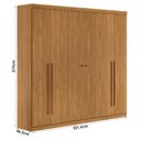 Ver imagem 4 de Guarda Roupa Casal Buriti 6 Portas Cinamomo - Santos Andirá